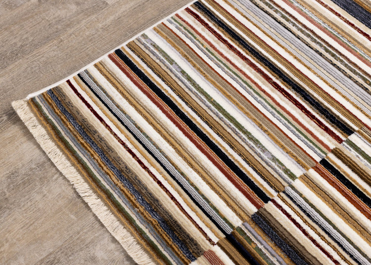 Samira Striped Rug by Kalora Interiors