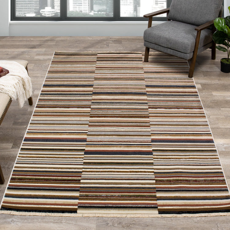 Samira Striped Rug by Kalora Interiors