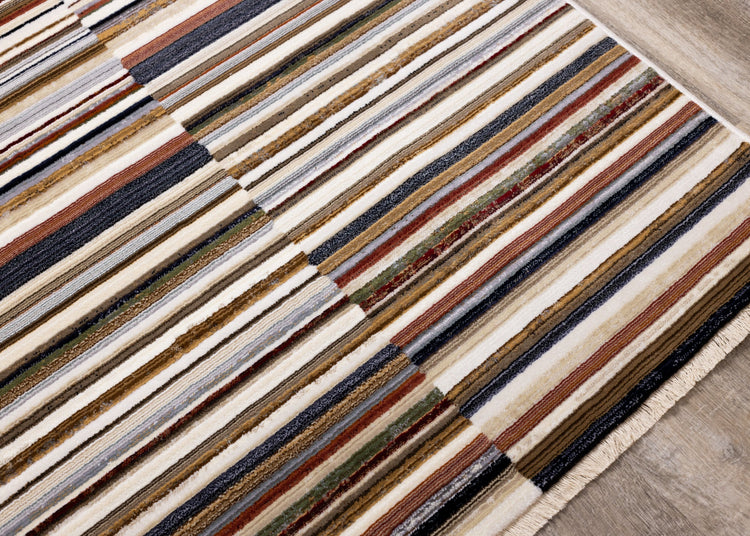 Samira Striped Rug by Kalora Interiors