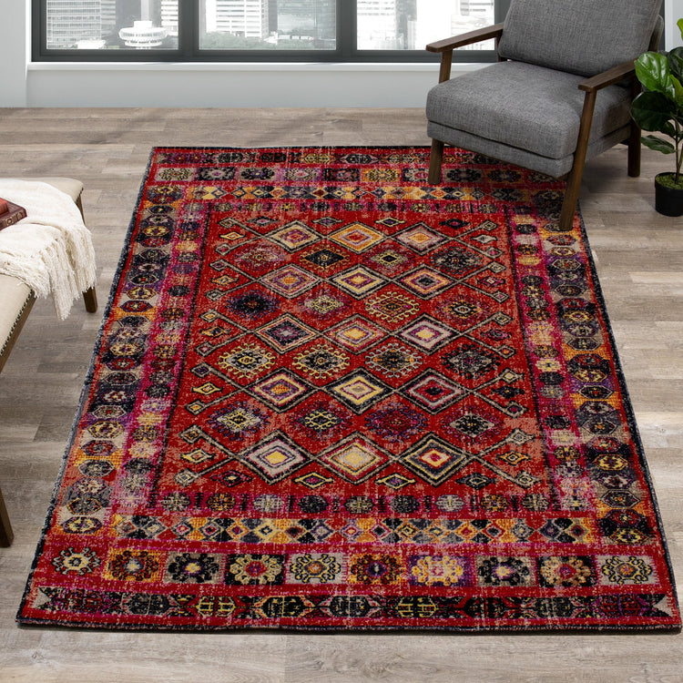 Sara Tribal Border Rug by Kalora Interiors