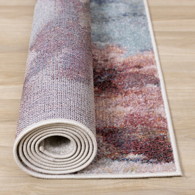 Alfombra Fresco Blue Pink Yellow Cherry Blossom de Kalora Interiors