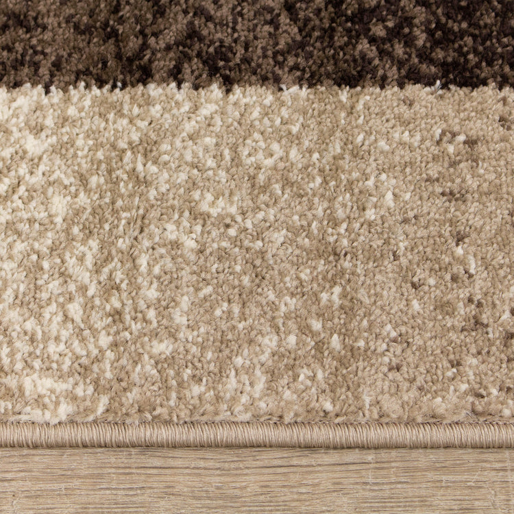 Casa Brown Taupe Blocks Rug by Kalora Interiors