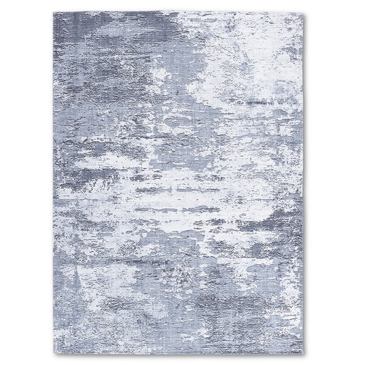 Sparx Distressed Grey Washable Transitional Rug by Viana