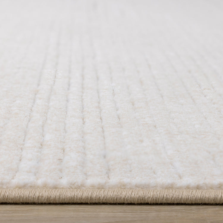 Ella Cream Carved Pile Plush Rug by Kalora Interiors