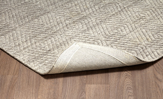 Estelle EST-TAUPE Hand Loomed Wool Taupe Area Rug By Viana Inc