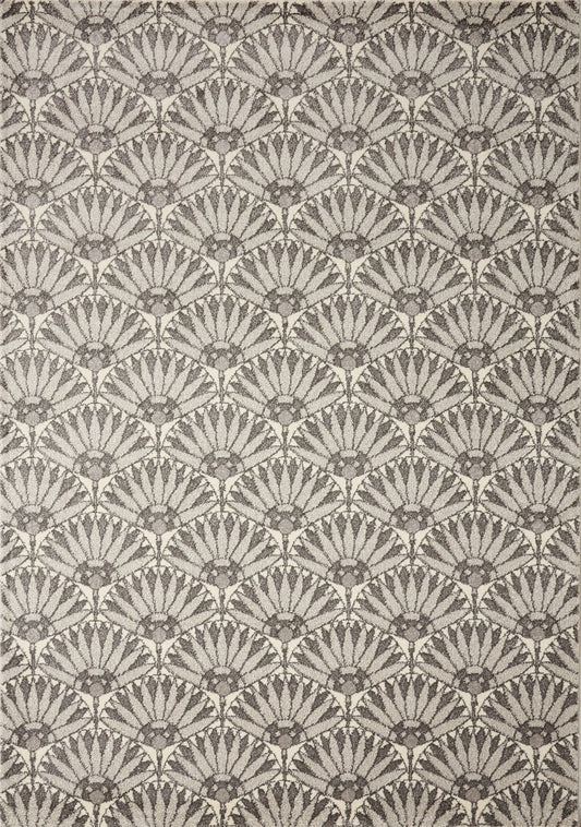 Alfombra Art Deco gris crema Safi de Kalora Interiors
