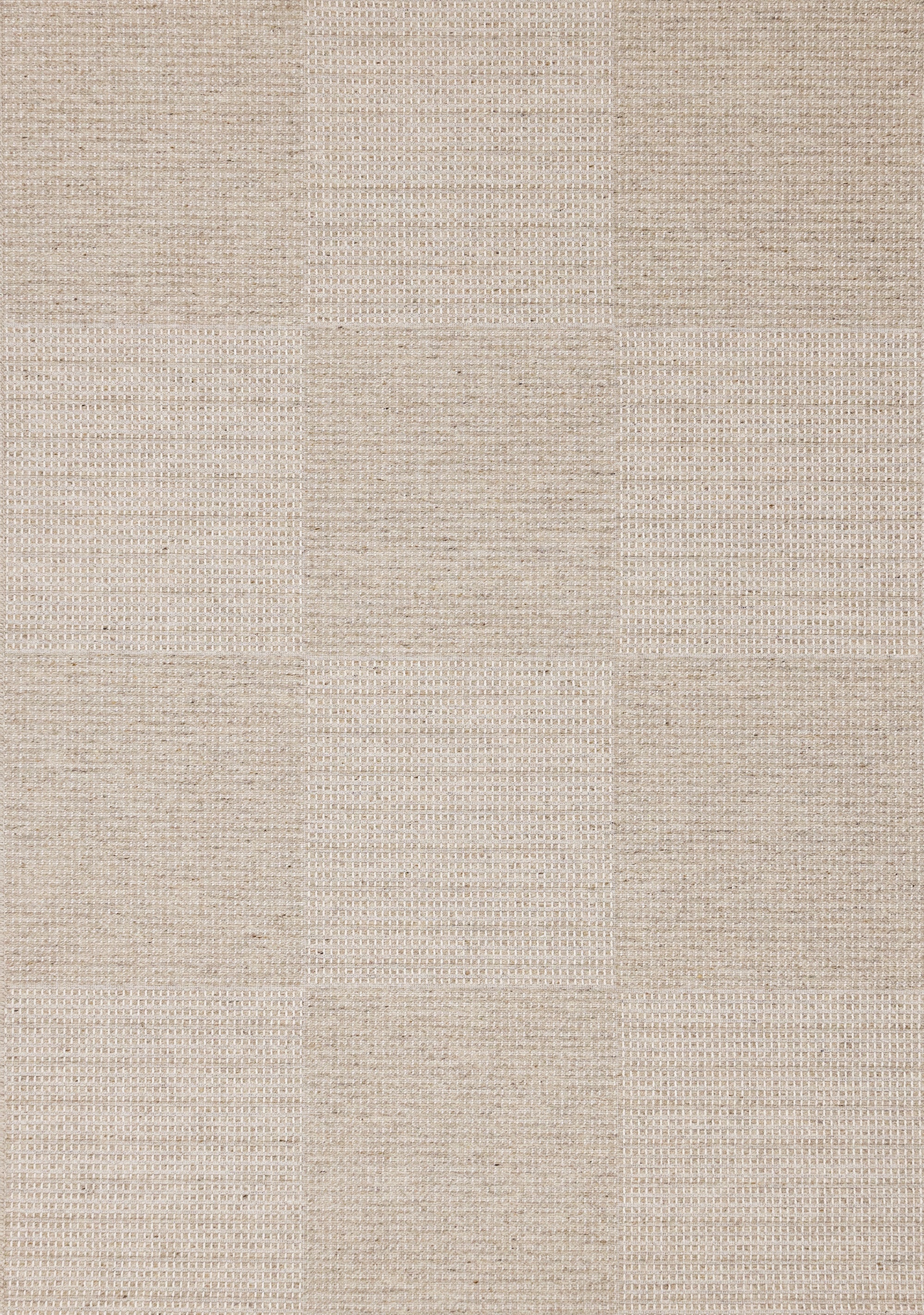 Peak Beige Variegated Texture Block Wool Rug by Kalora Interiors | Rug Love