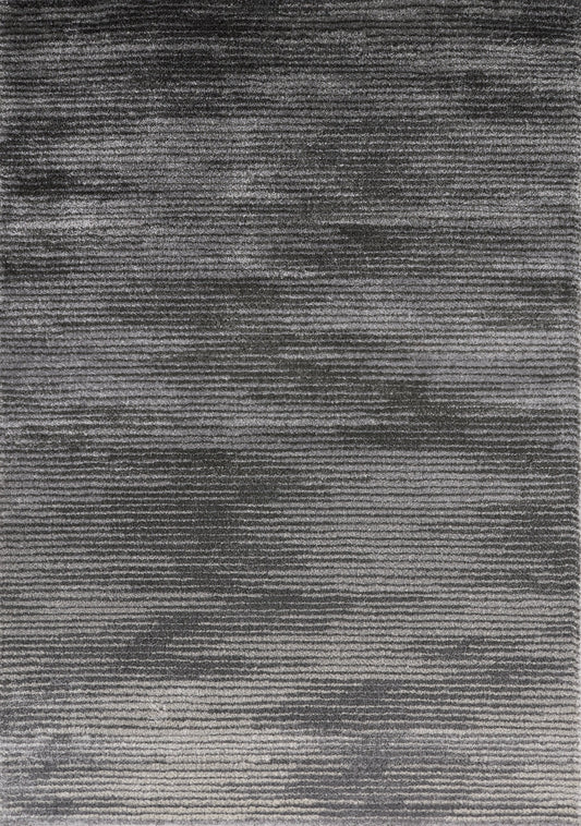 Breeze Grey Distressed Lines Rug by Kalora Interiors