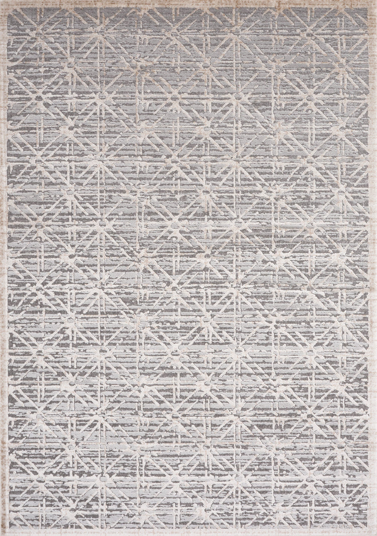 Alfombra elegante geométrica Chorus Gray Beige de Kalora Interiors