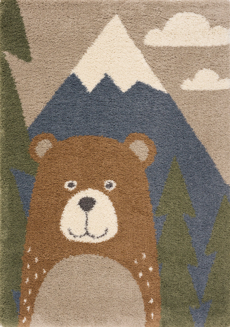 Kids Friendly Bear Area Rug by Kalora Interiors