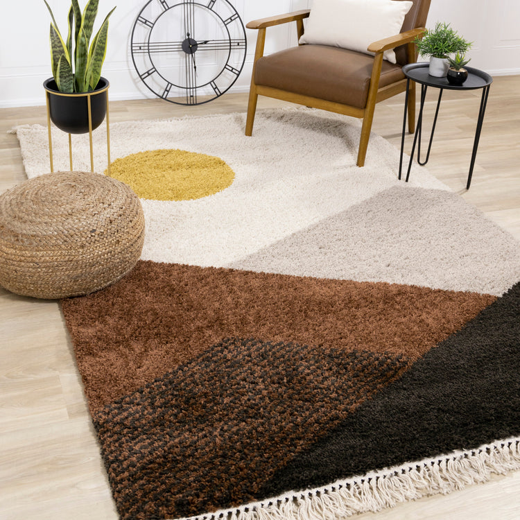 Bora Southwest Inspired Mountain Shag Rug by Kalora Interiors